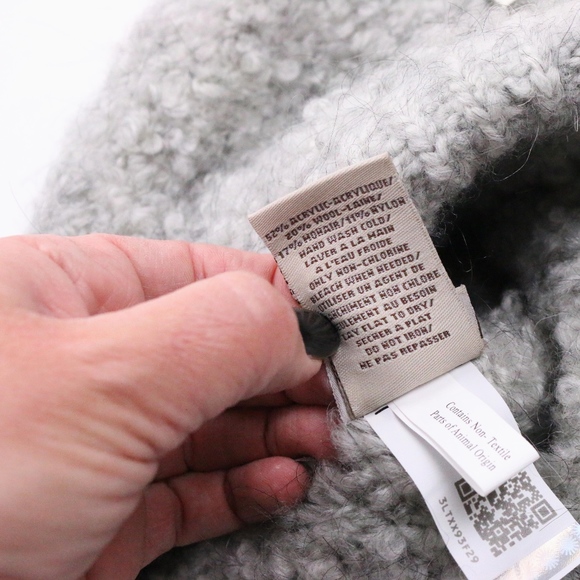 UGG Solid Lofty Snood Mohair Wool Neck Scarf NEW! - Picture 6 of 6